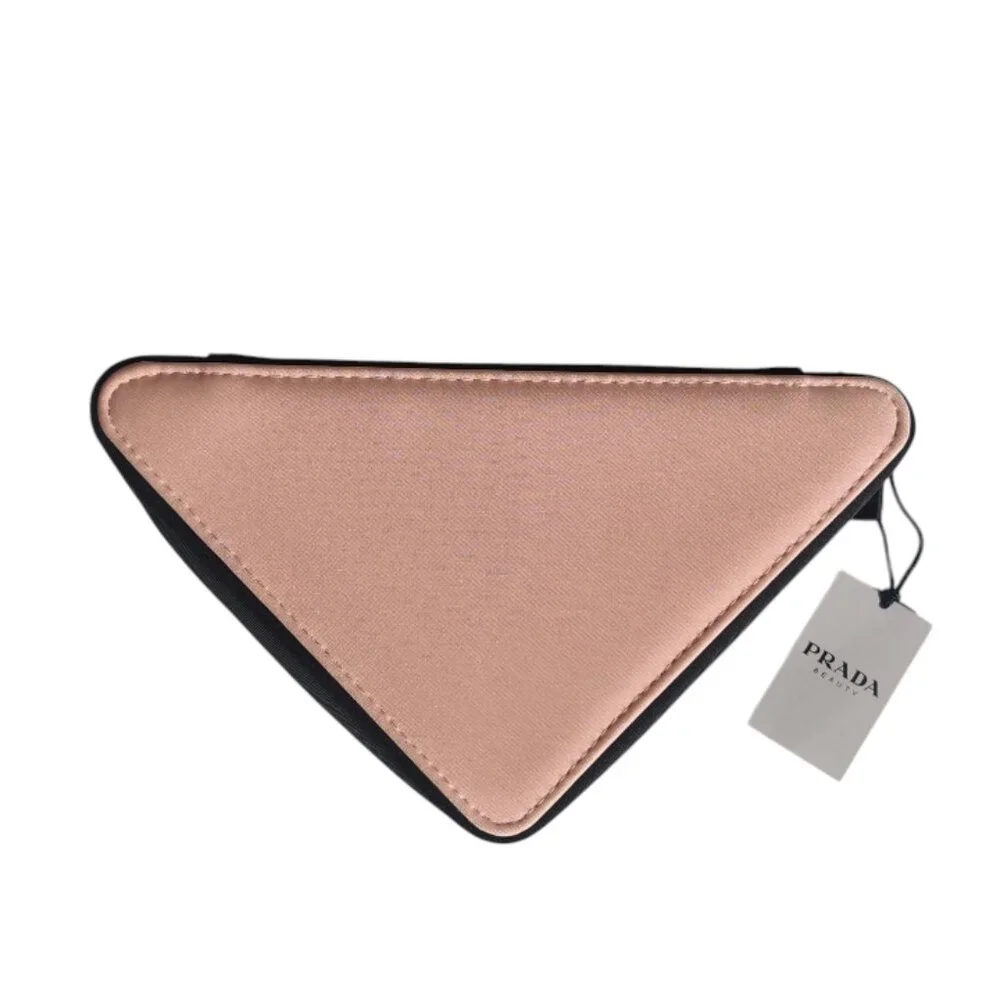 Prada Paradoxe Beauty Pink Triangular  Cosmetic Bag & Prada Dustbag